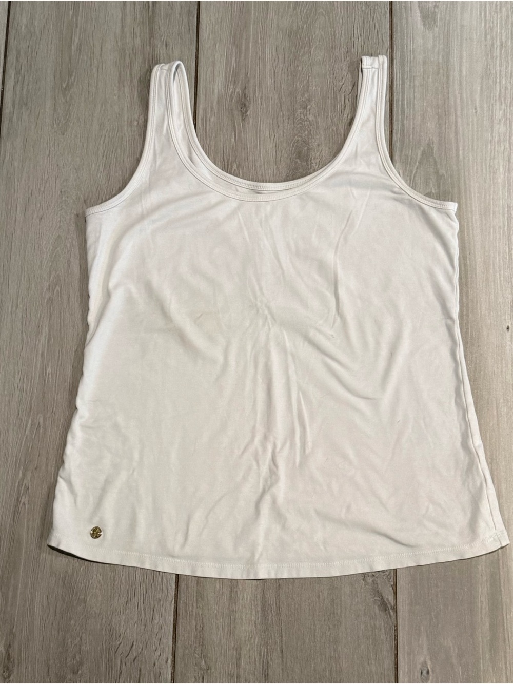 Lilly Pulitzer White Scoop Neck Tank Top - Picture 1 of 3